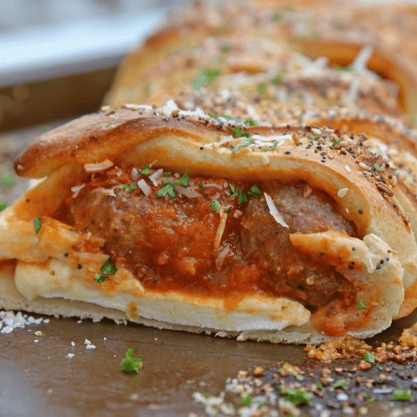Grocery Meatball Stromboli - A Casa